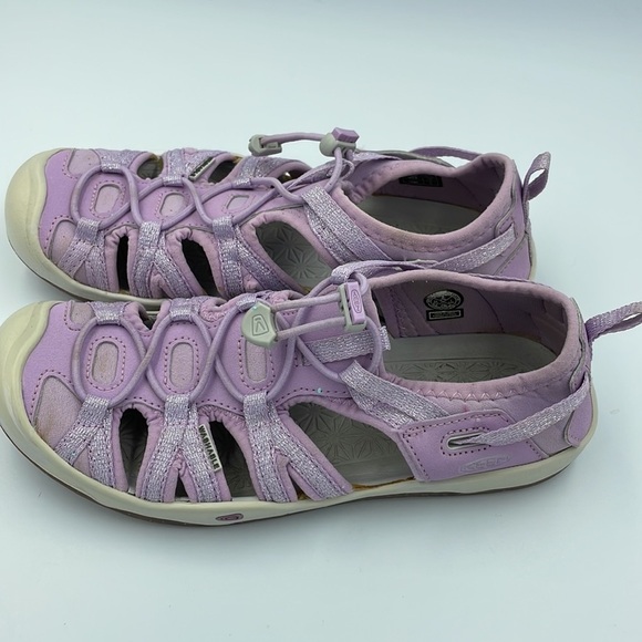 Keen Washable Girls Shoes Sandals SZ 2 Purple Sparkly - Picture 2 of 12